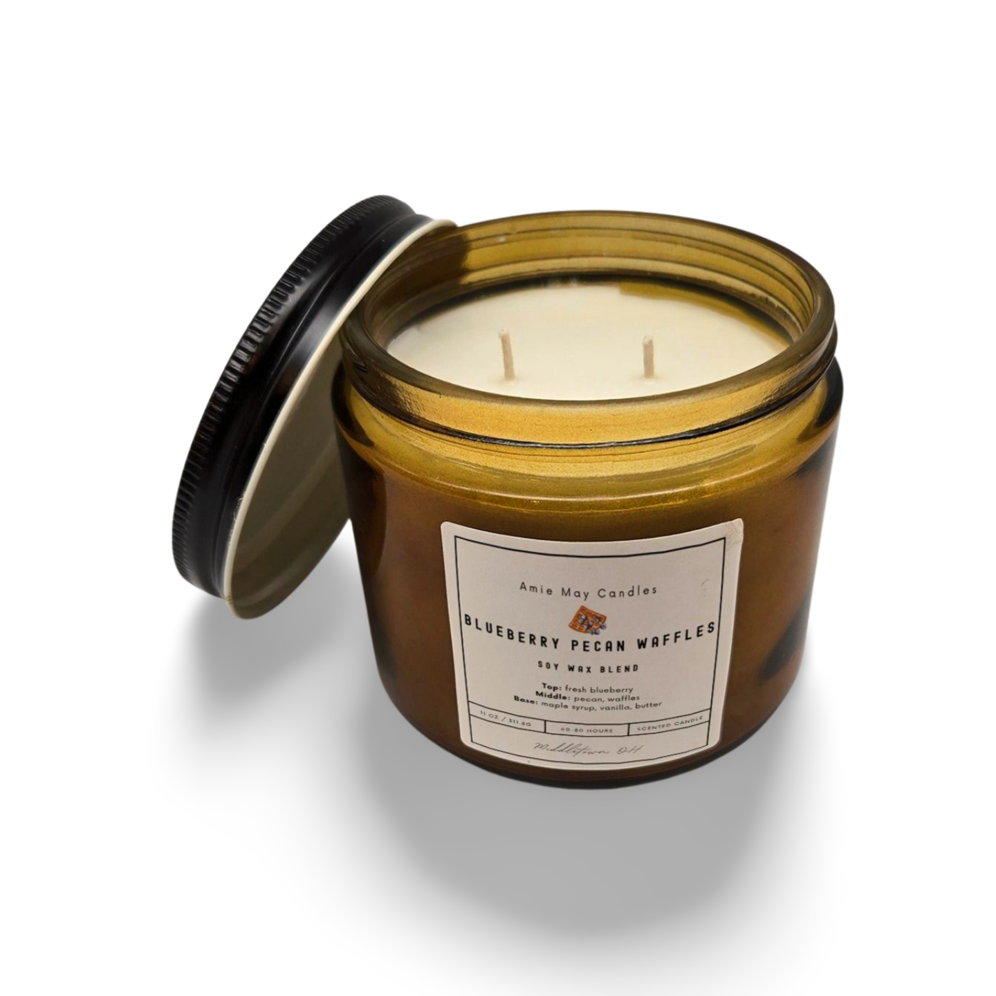 Blueberry Pecan Waffles Double Wick Scented Candle