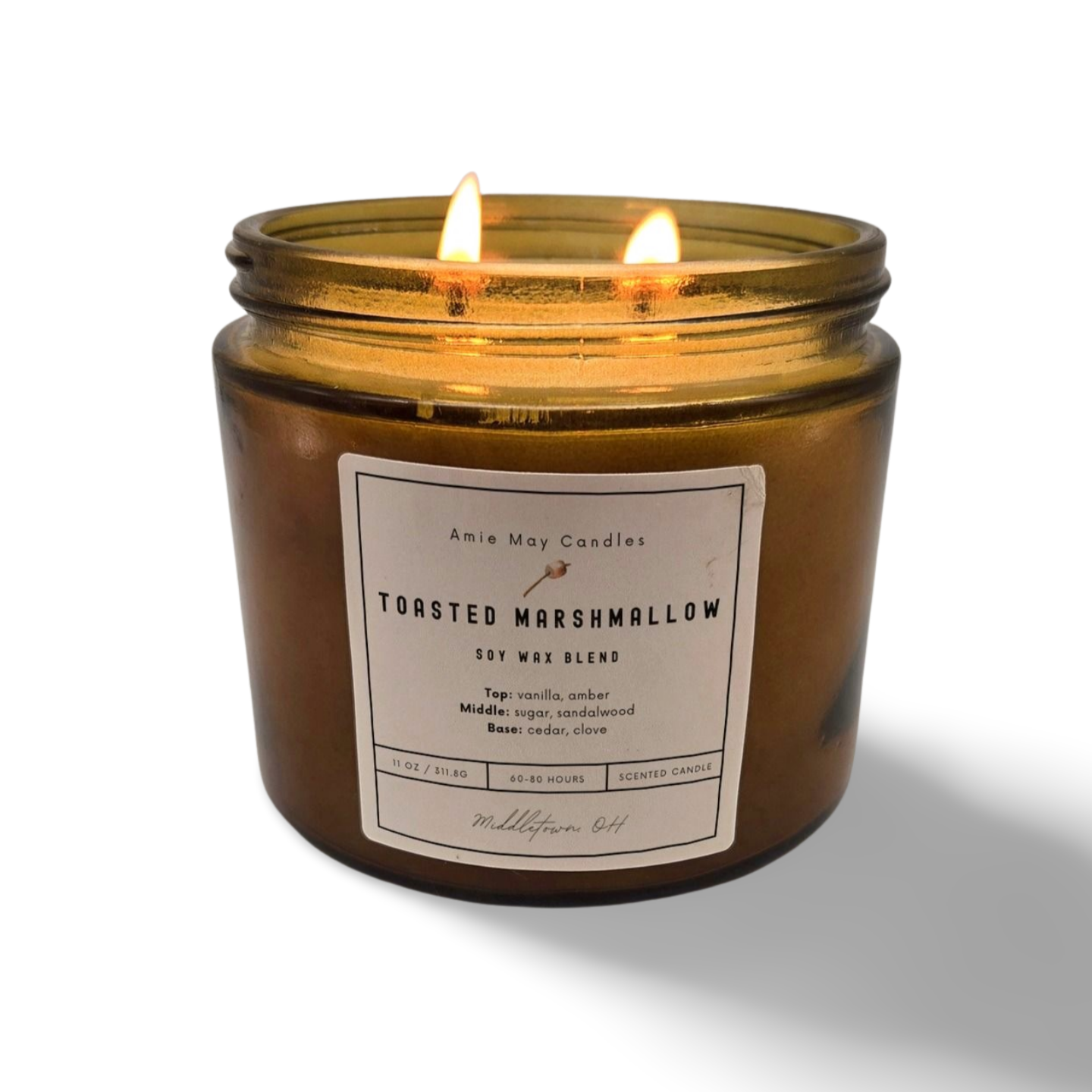 Toasted Marshmallow Double Wick Scented Candle
