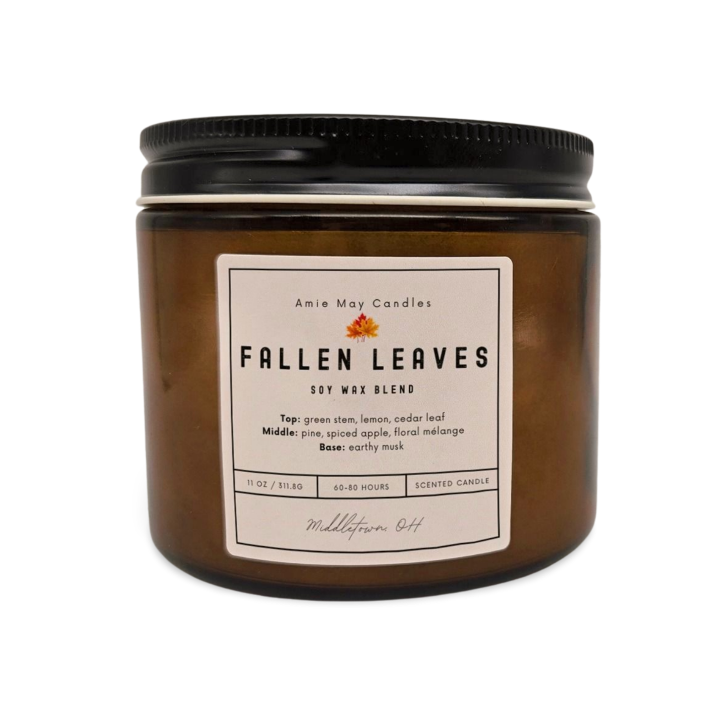 Fallen Leaves Double Wick Scented Candle