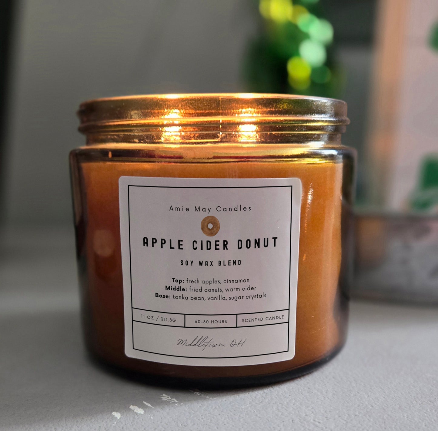 Apple Cider Donut Double Wick Scented Candle
