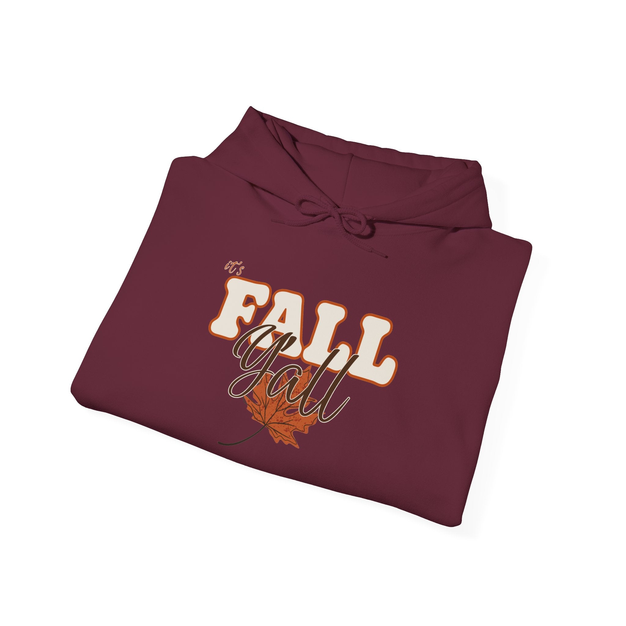 Fall Y'all Hoodie — Cozy Autumn Leaf Pullover