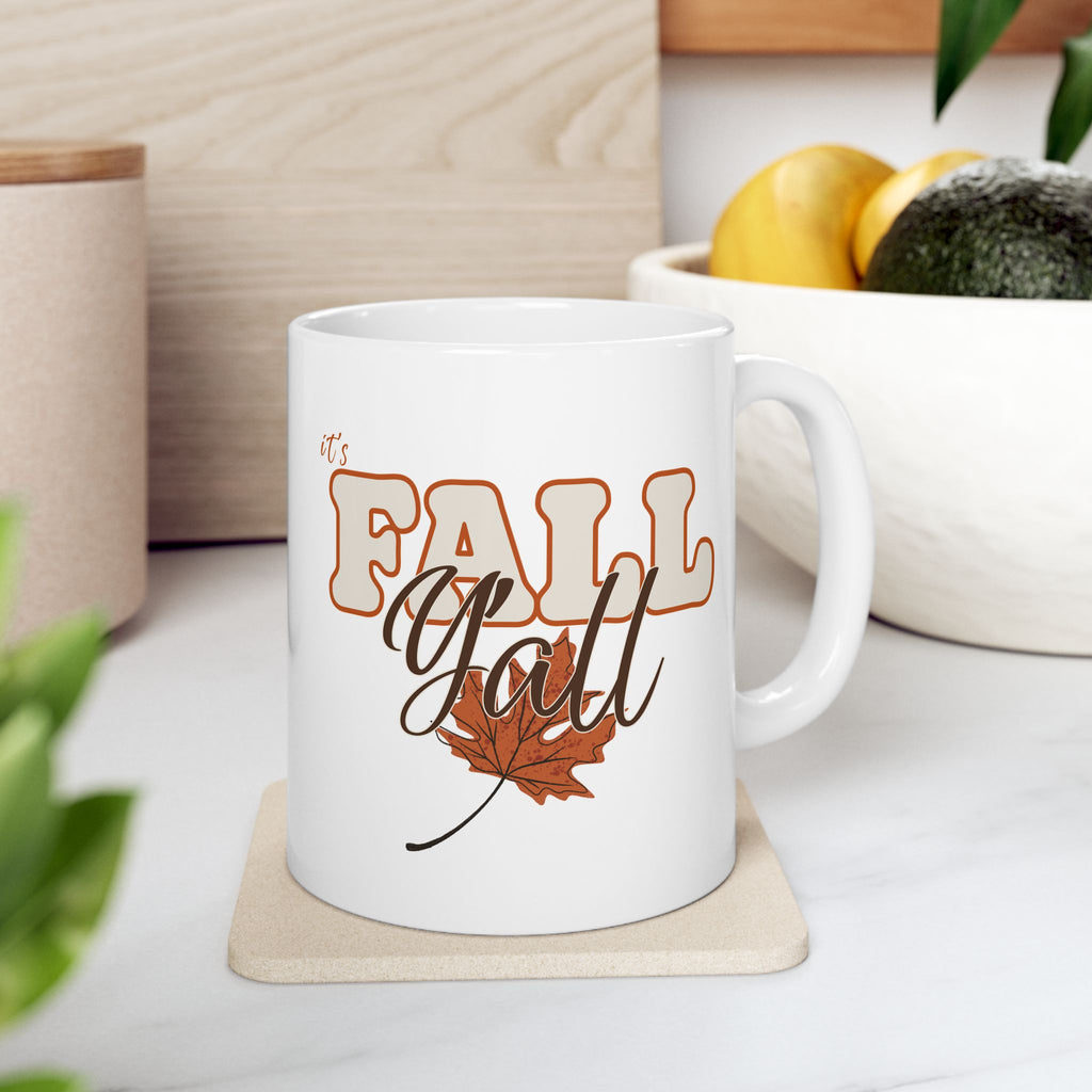 "It's Fall Y'all" Ceramic Coffee Mug - 11oz