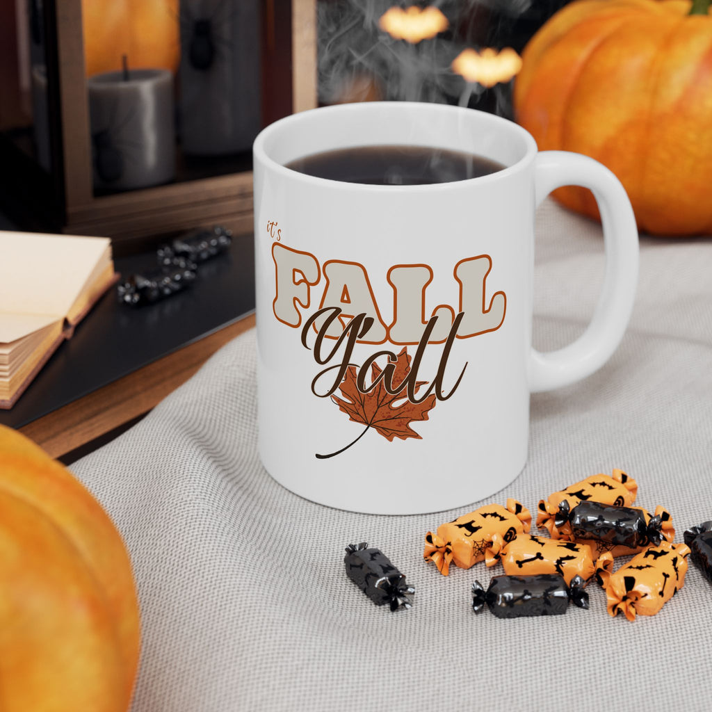 "It's Fall Y'all" Ceramic Coffee Mug - 11oz