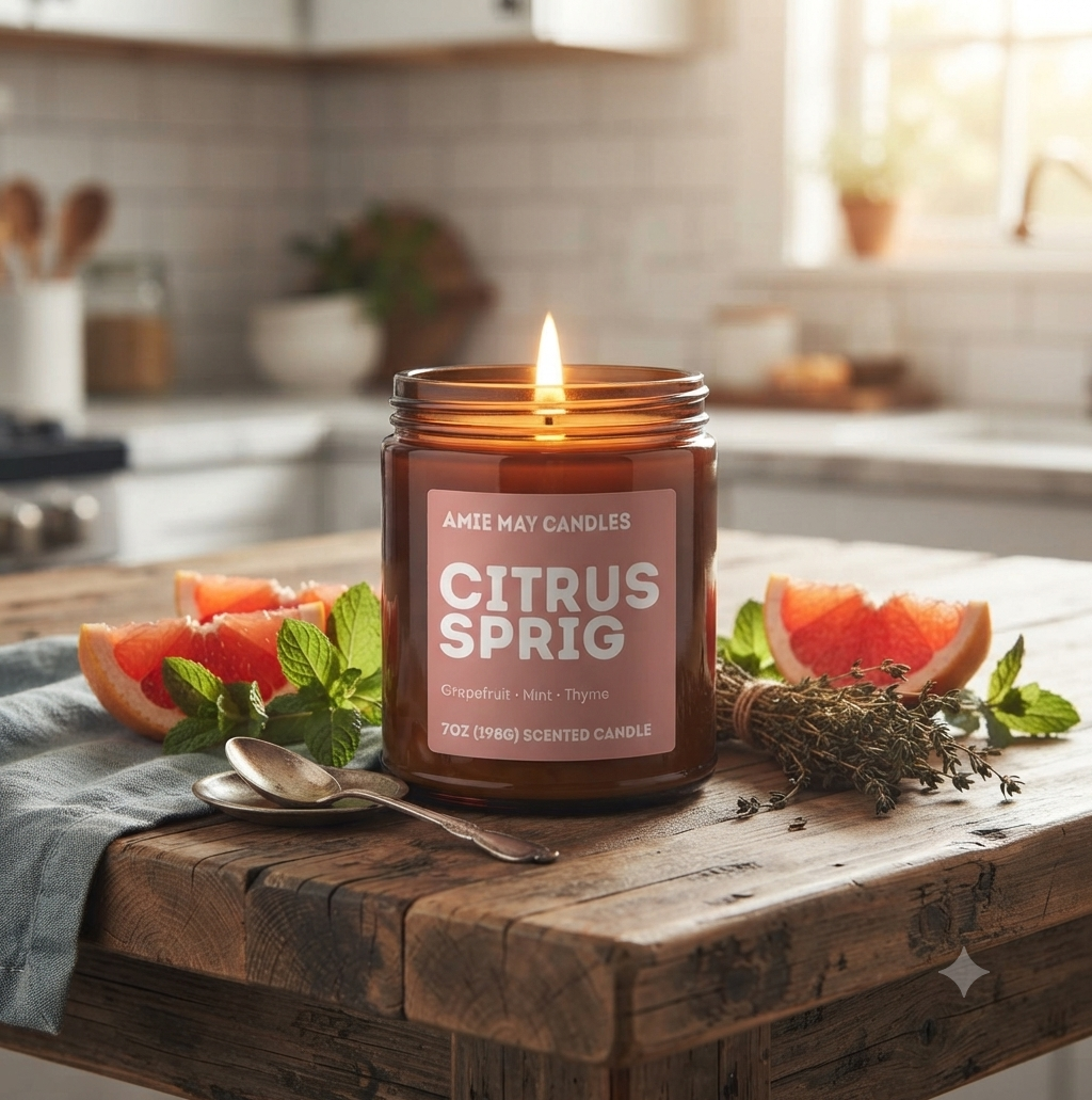 Citrus Sprig 7oz Scented Candle