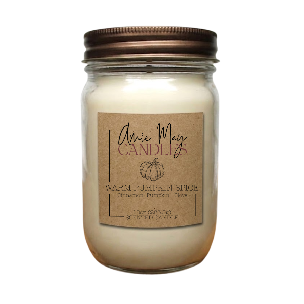 Warm Pumpkin Spice 10oz Scented Candle