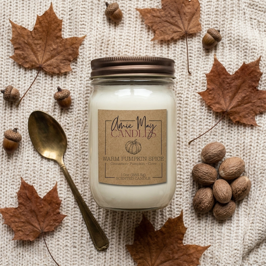 Warm Pumpkin Spice 10oz Scented Candle