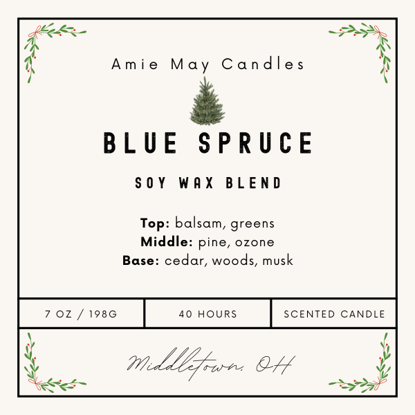 Blue Spruce 7oz Candle