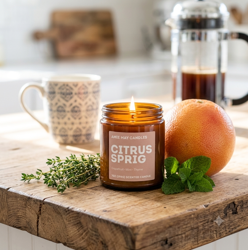 Citrus Sprig 7oz Scented Candle