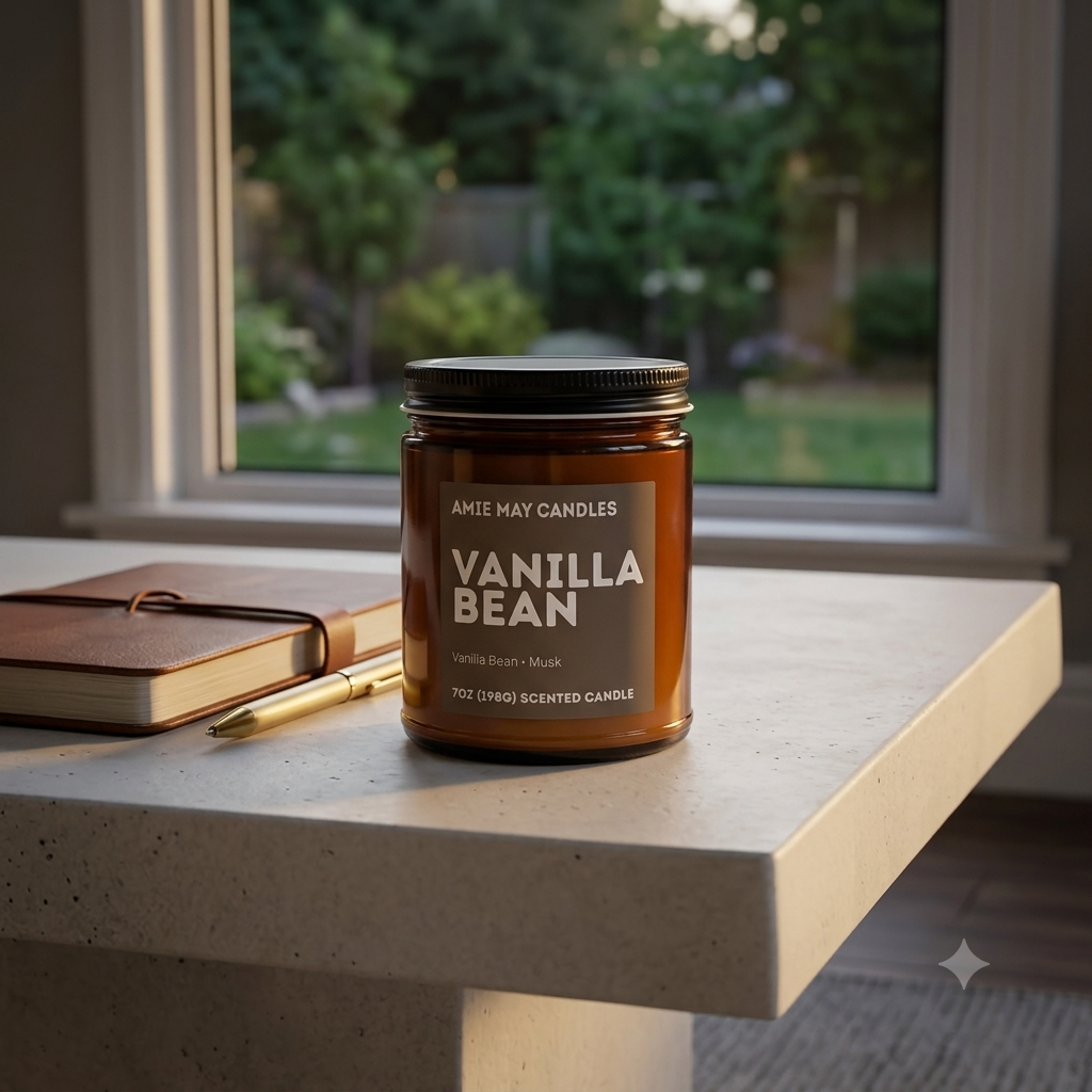 Vanilla Bean 7oz Scented Candle