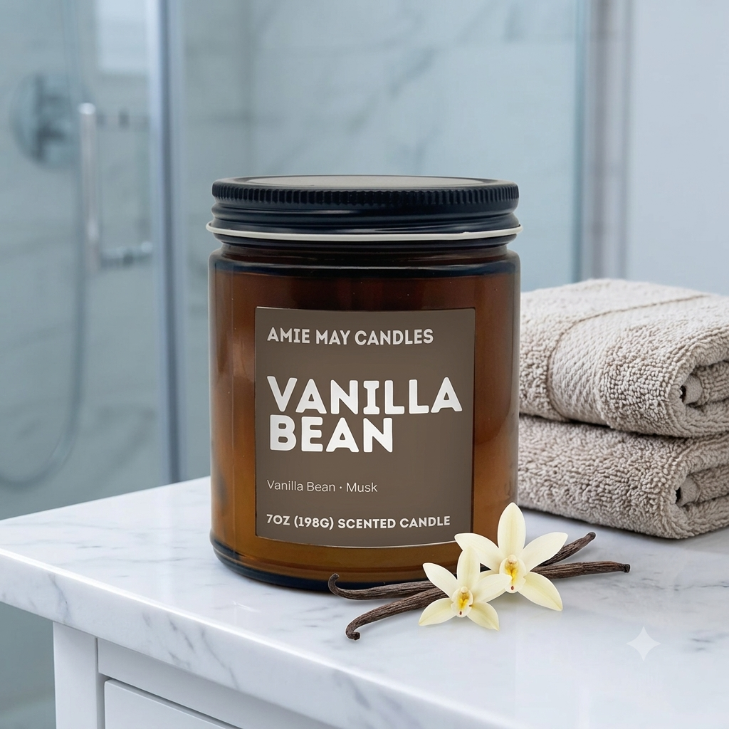 Vanilla Bean 7oz Scented Candle