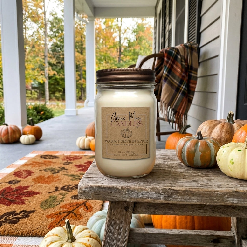 Warm Pumpkin Spice 10oz Scented Candle