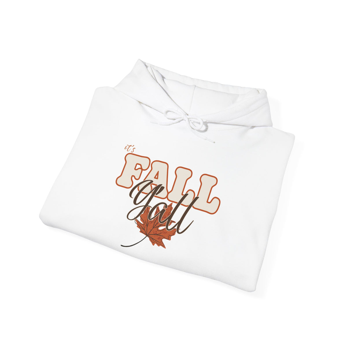 Fall Y'all Hoodie — Cozy Autumn Leaf Pullover