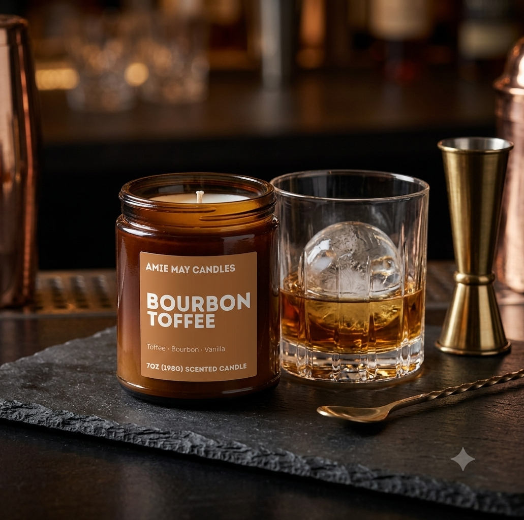 Bourbon Toffee 7oz Scented Candle