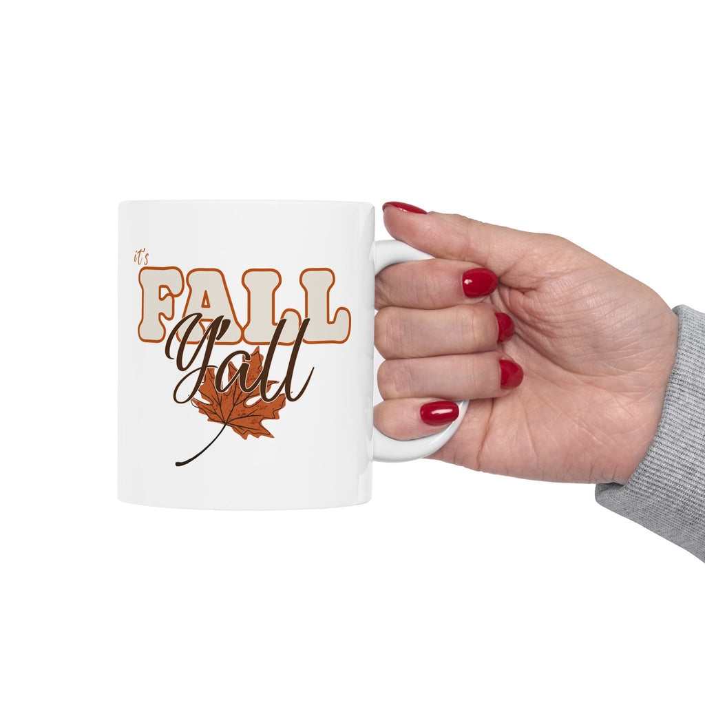 "It's Fall Y'all" Ceramic Coffee Mug - 11oz