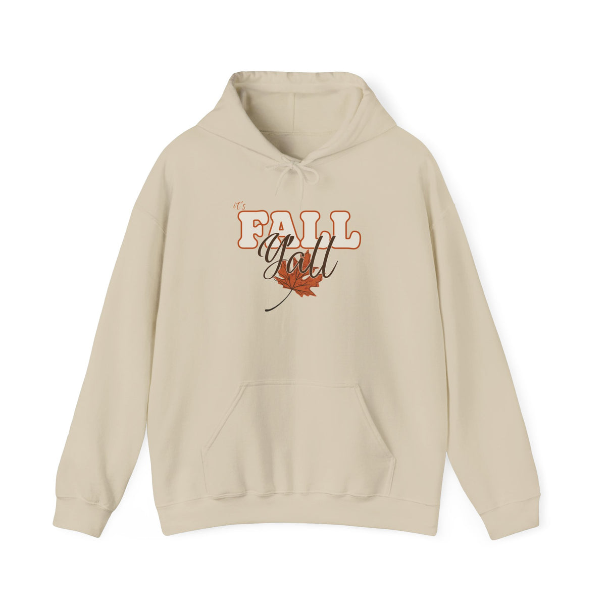Fall Y'all Hoodie — Cozy Autumn Leaf Pullover