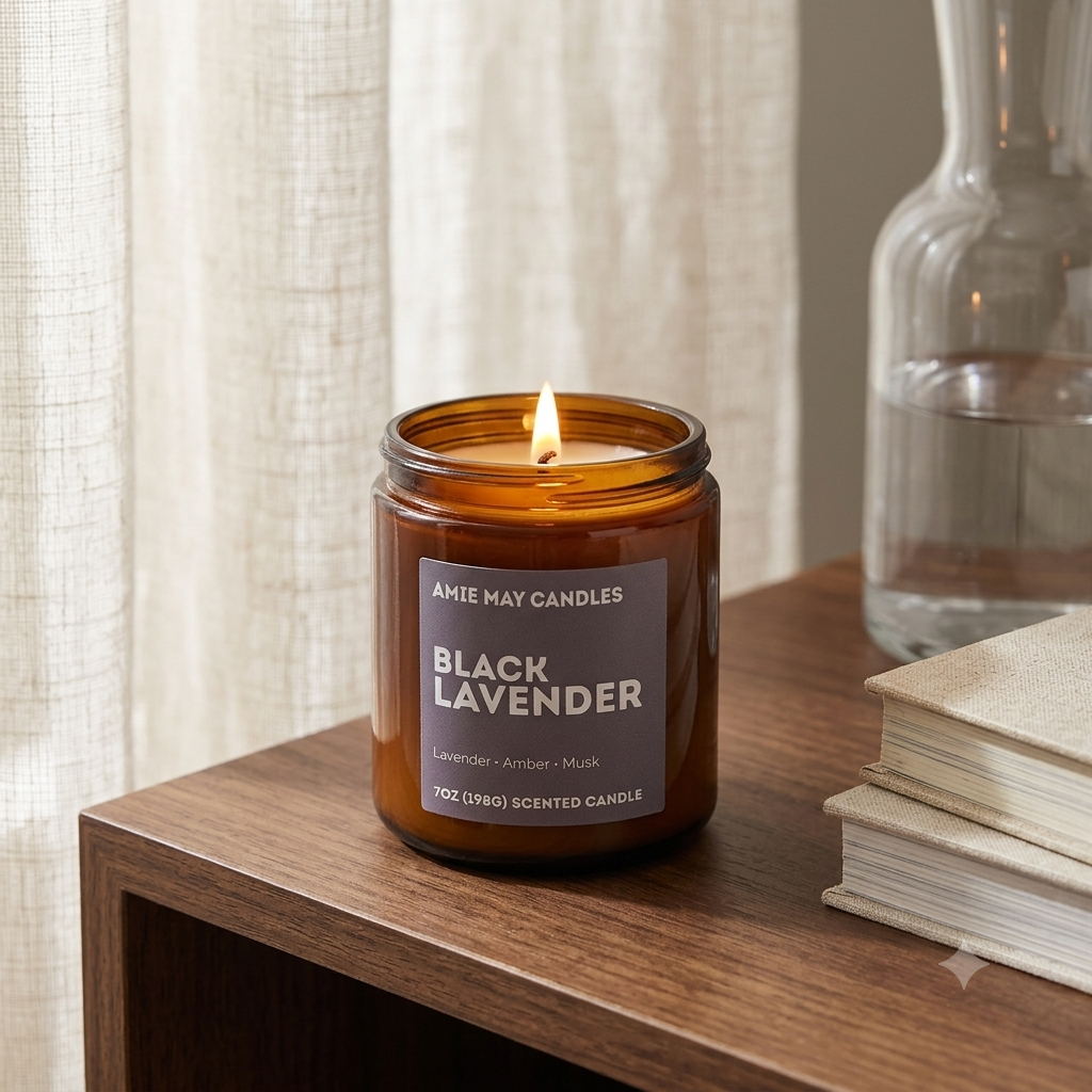 Black Lavender 7oz Scented Candle