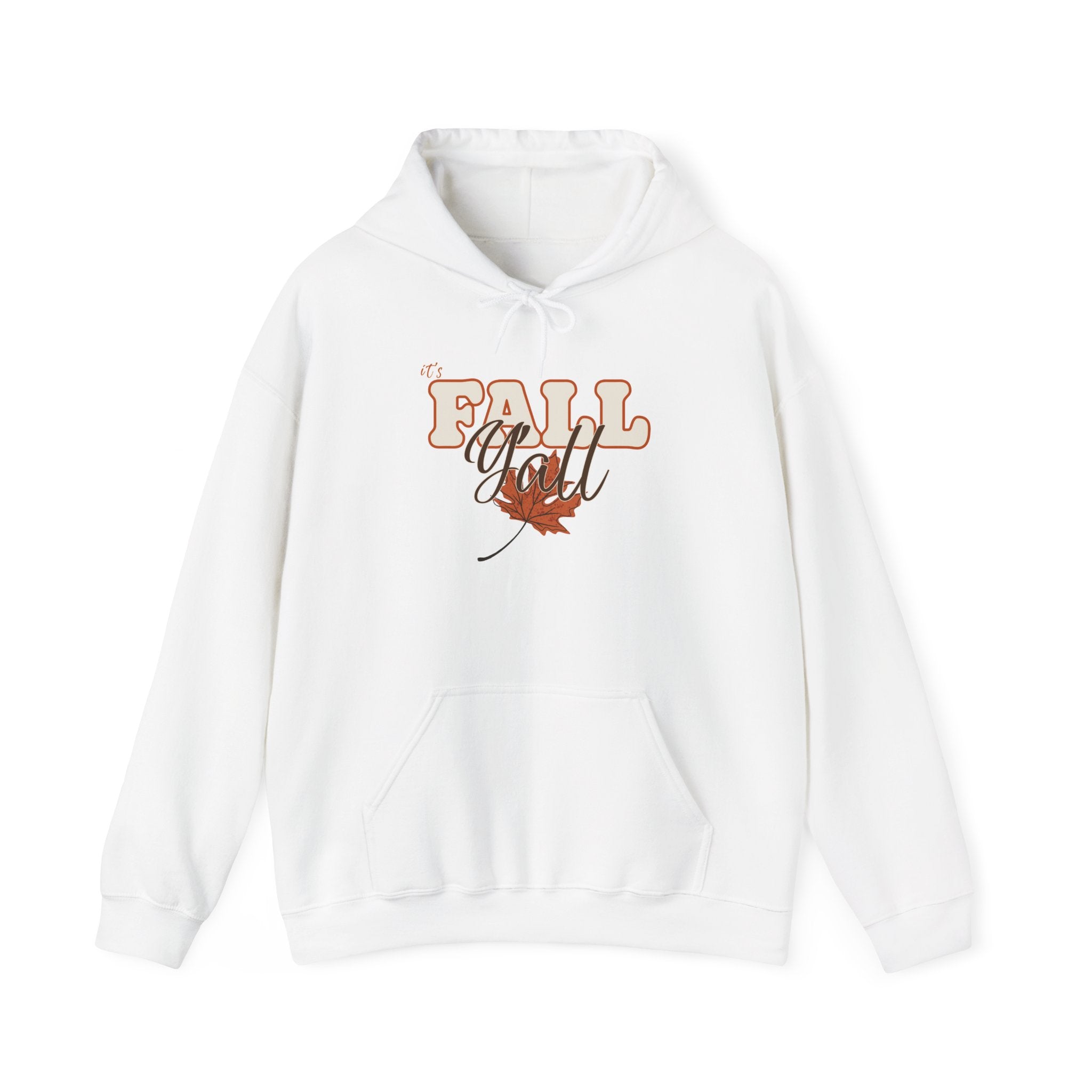 Fall Y'all Hoodie — Cozy Autumn Leaf Pullover