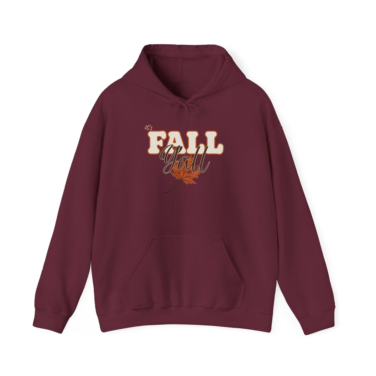 Fall Y'all Hoodie — Cozy Autumn Leaf Pullover