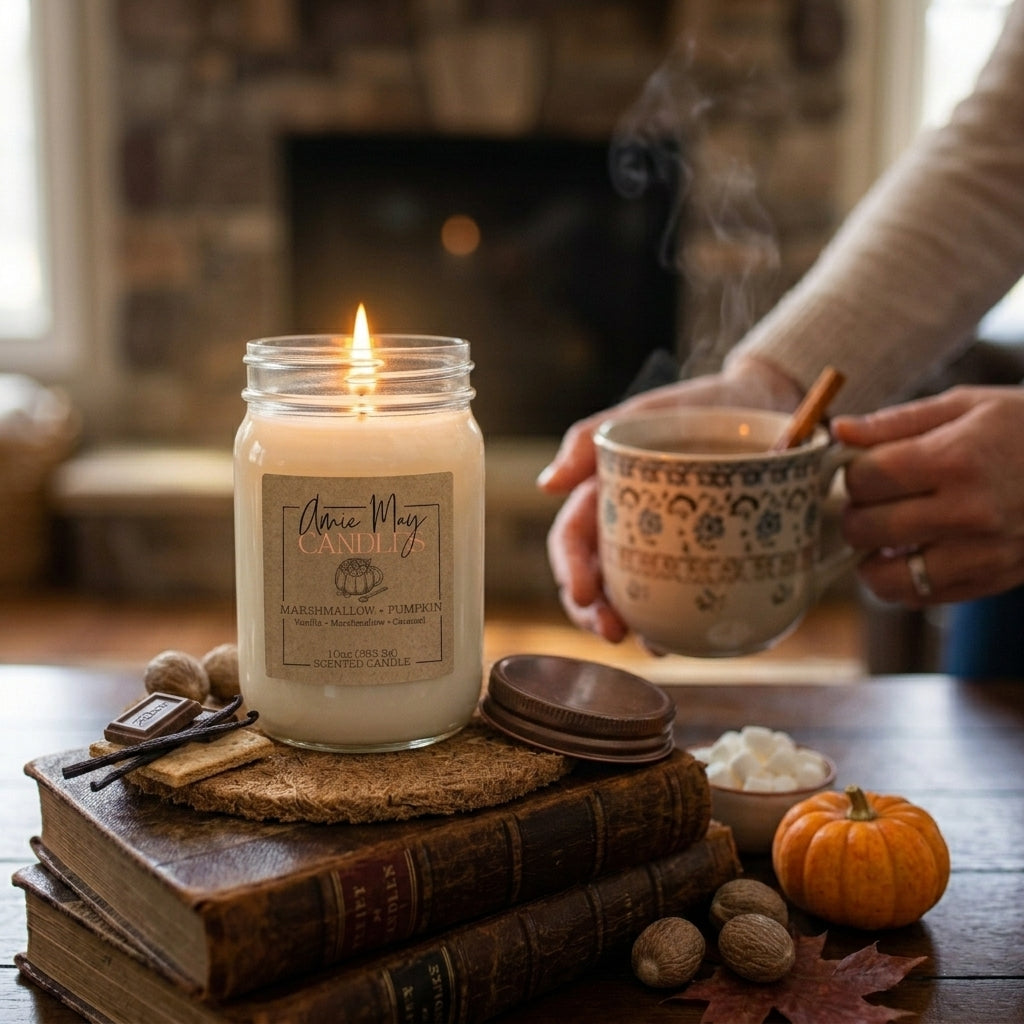 Marshmallow + Pumpkin 10oz Scented Candle