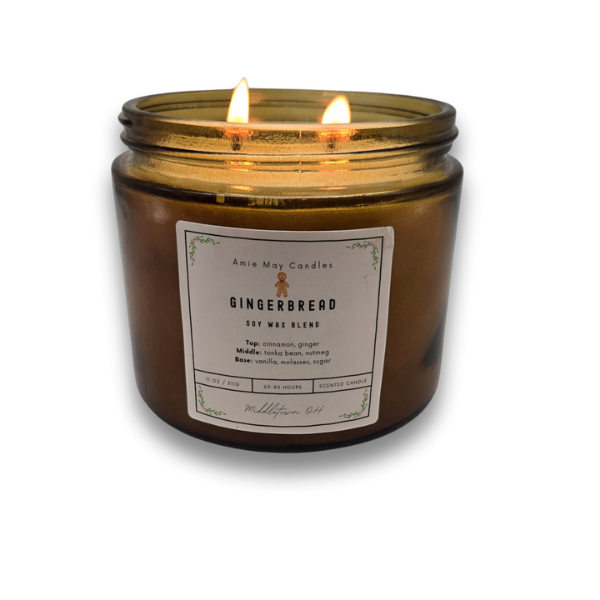 Gingerbread Double Wick Candle
