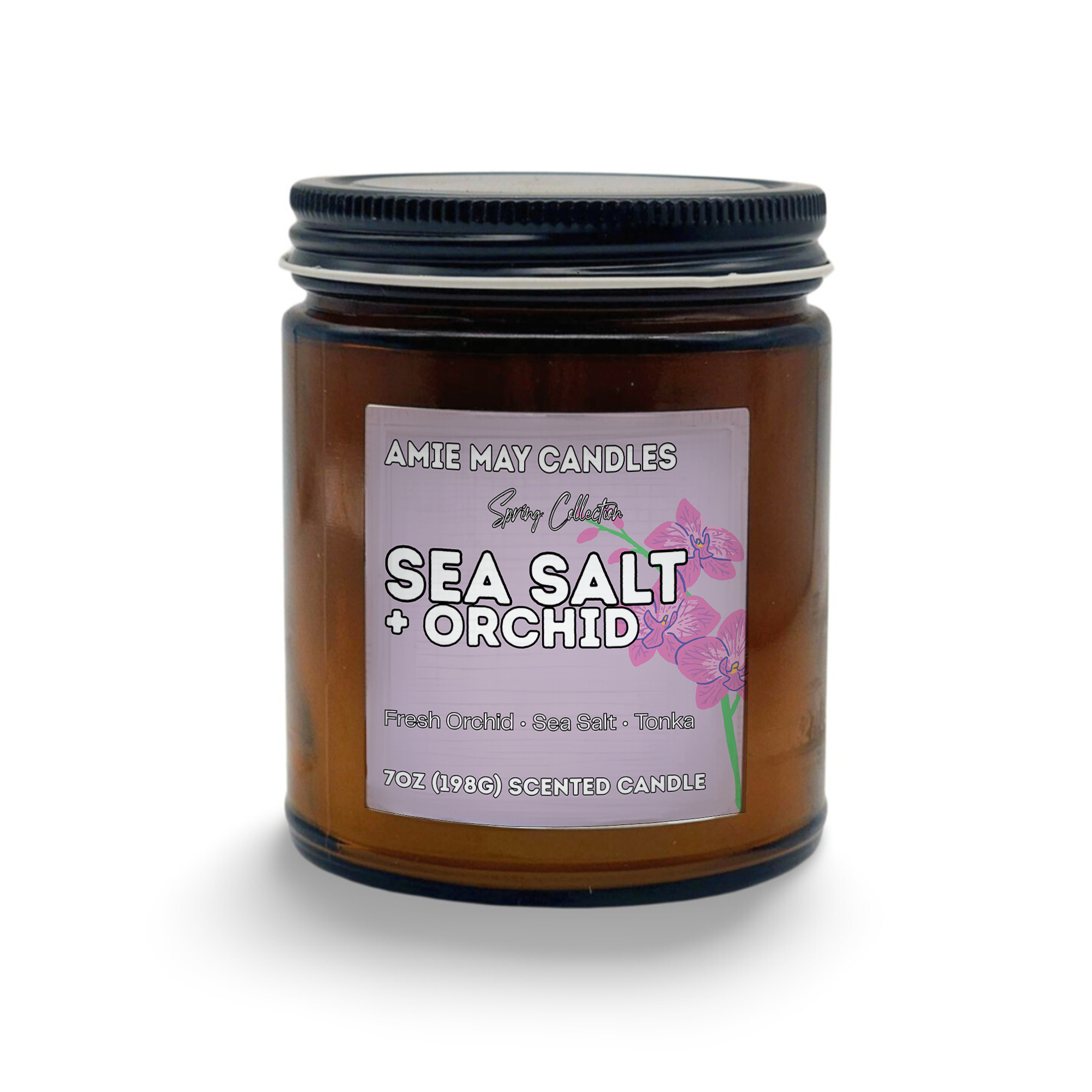 Sea Salt + Orchid 7oz Scented Candle