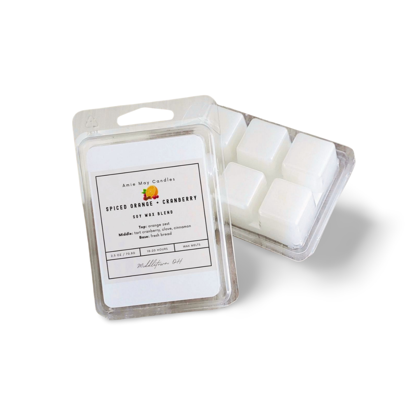 Spiced Orange + Cranberry Wax Melts